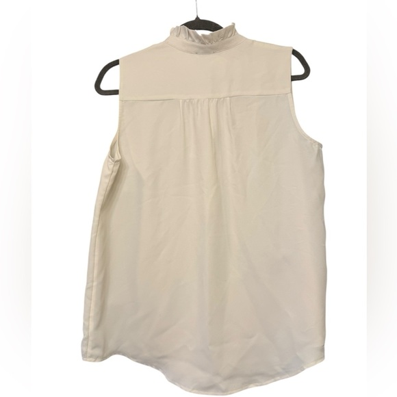 Ann Taylor Sleeveless Mandarin Collar Blouse - Picture 2 of 6